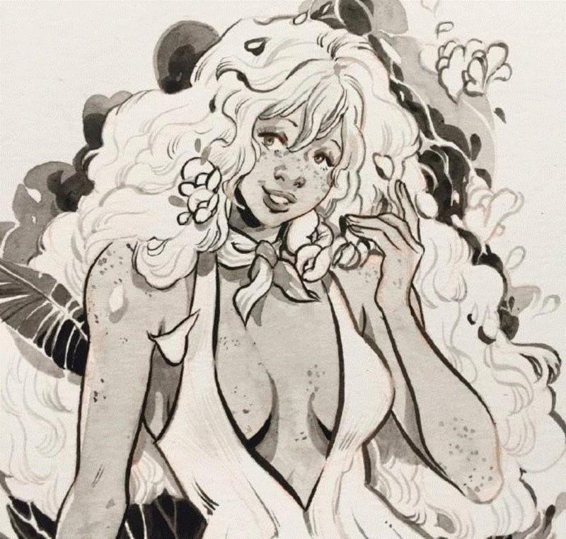 Leslie Hung线稿 ????,Leslie,Hung,线稿,上方,插画师,味道,人物,小编