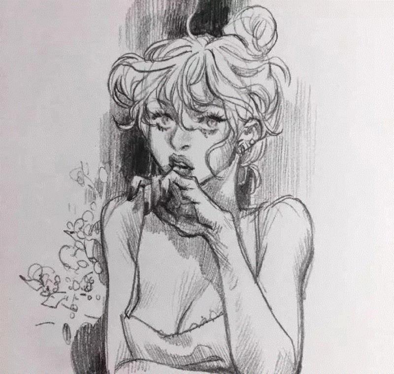 Leslie Hung线稿 ????,Leslie,Hung,线稿,上方,插画师,味道,人物,小编