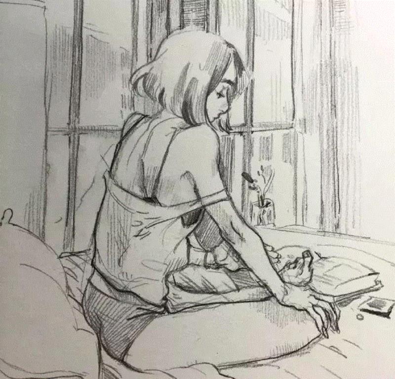 Leslie Hung线稿 ????,Leslie,Hung,线稿,上方,插画师,味道,人物,小编