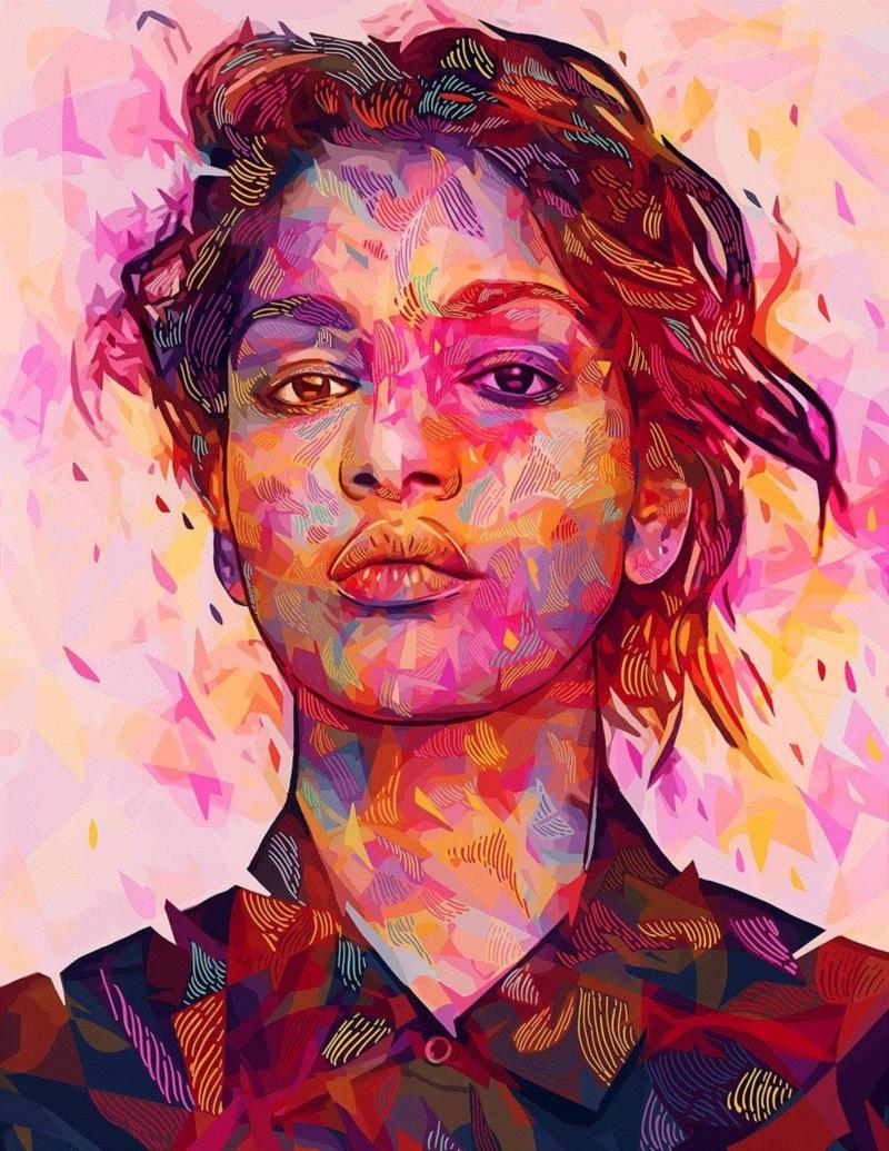 如此炫酷的七彩肖像还是头一回见,七彩,肖像,上方,意大利,小编