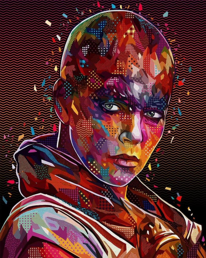 如此炫酷的七彩肖像还是头一回见,七彩,肖像,上方,意大利,小编