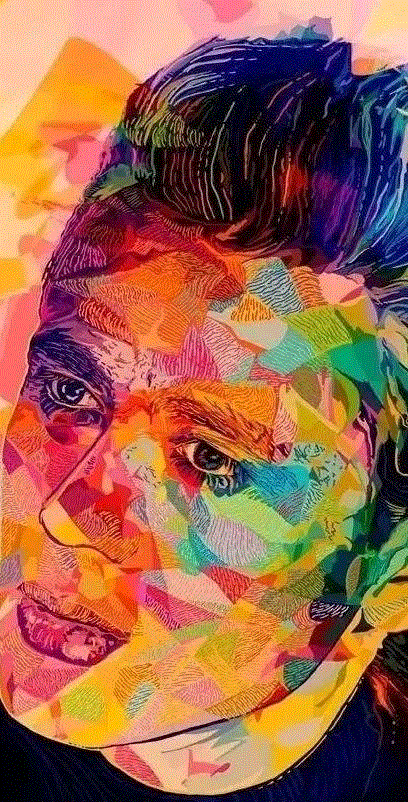 如此炫酷的七彩肖像还是头一回见,七彩,肖像,上方,意大利,小编