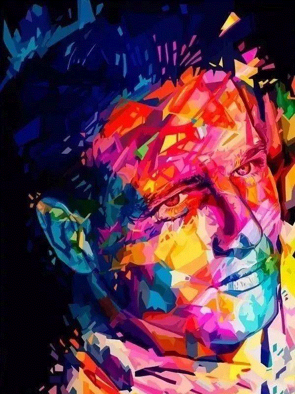 如此炫酷的七彩肖像还是头一回见,七彩,肖像,上方,意大利,小编