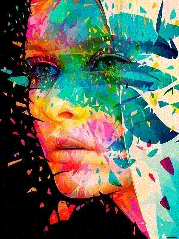 如此炫酷的七彩肖像还是头一回见,七彩,肖像,上方,意大利,小编