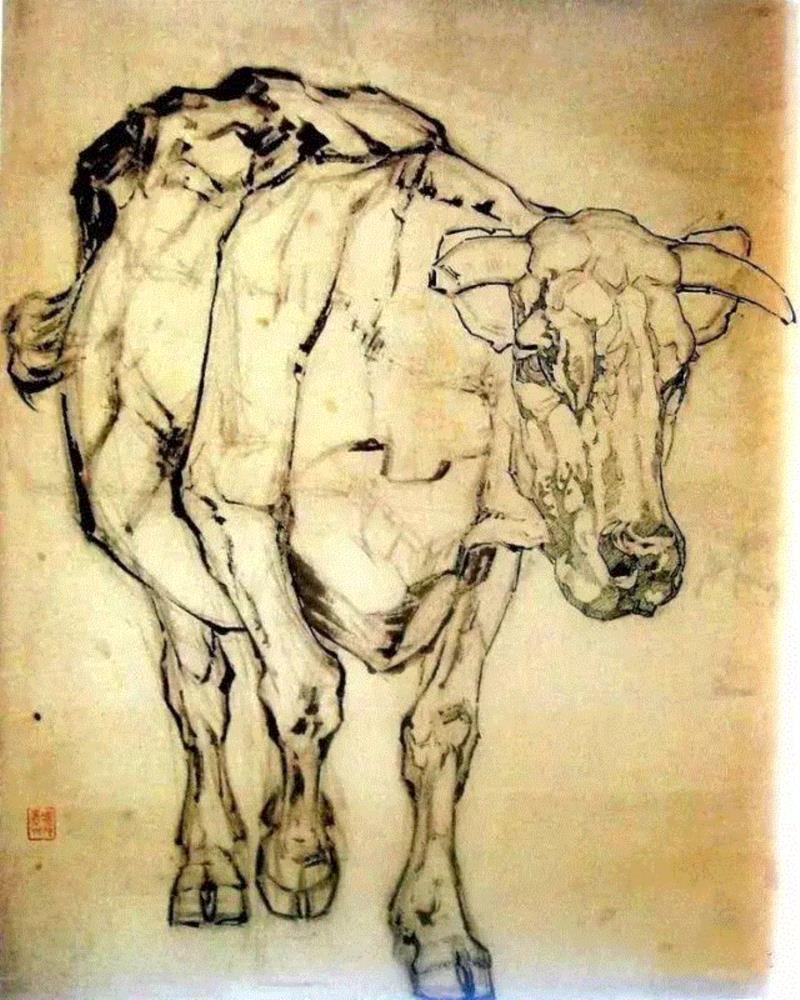 中国国画大师创作手稿,太震撼了!,手稿,国画,黄胄,李可染,齐白石,徐悲鸿,吴冠中,张大千,中央美术学院,山水画