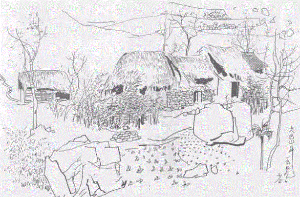 中国国画大师创作手稿,太震撼了!,手稿,国画,黄胄,李可染,齐白石,徐悲鸿,吴冠中,张大千,中央美术学院,山水画