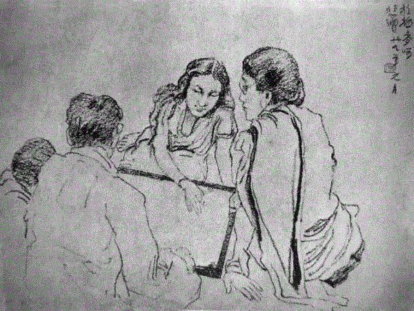 中国国画大师创作手稿,太震撼了!,手稿,国画,黄胄,李可染,齐白石,徐悲鸿,吴冠中,张大千,中央美术学院,山水画