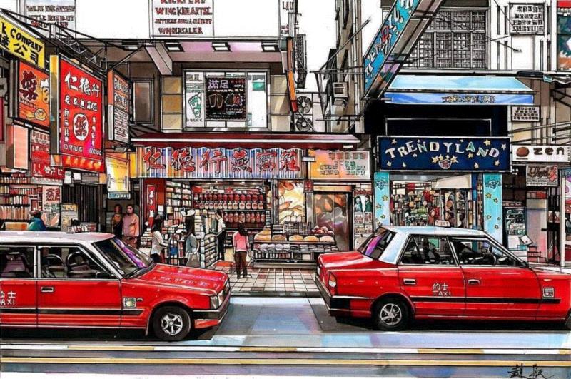 马克笔 | 他把绚烂的城市表现得淋漓尽致！,马克笔,罐子,彩铅,陈建龙,日本,插画师,彩头,人物,重庆,关键