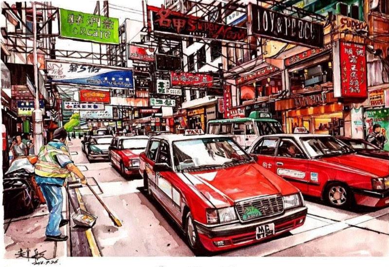 马克笔 | 他把绚烂的城市表现得淋漓尽致！,马克笔,罐子,彩铅,陈建龙,日本,插画师,彩头,人物,重庆,关键