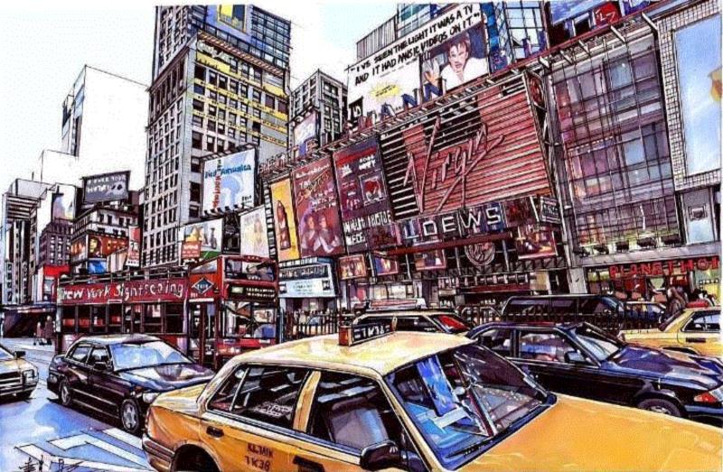 马克笔 | 他把绚烂的城市表现得淋漓尽致！,马克笔,罐子,彩铅,陈建龙,日本,插画师,彩头,人物,重庆,关键