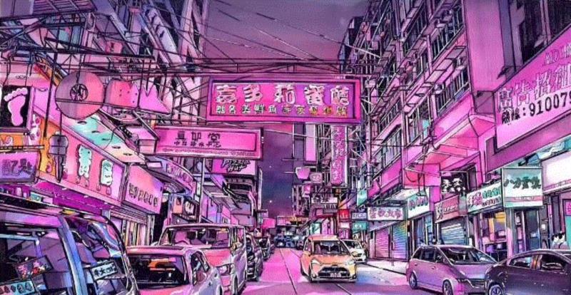 马克笔 | 他把绚烂的城市表现得淋漓尽致！,马克笔,罐子,彩铅,陈建龙,日本,插画师,彩头,人物,重庆,关键