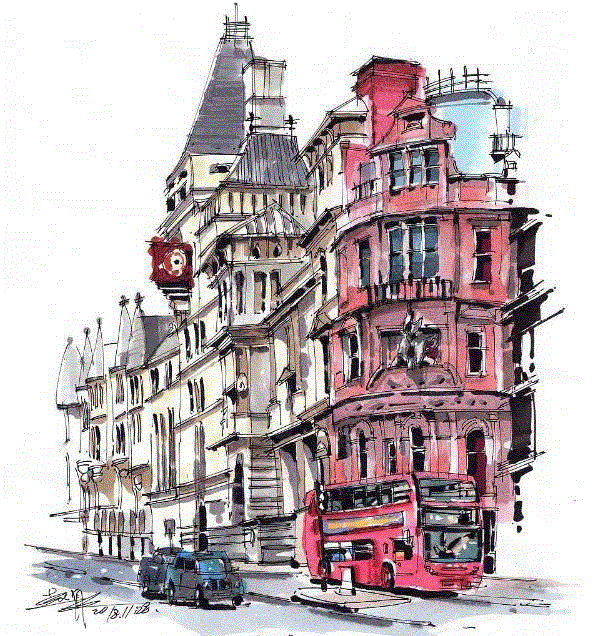 马克笔 | 他把绚烂的城市表现得淋漓尽致！,马克笔,罐子,彩铅,陈建龙,日本,插画师,彩头,人物,重庆,关键