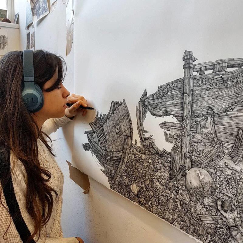 一幅“骗”倒英国皇室的画,放大100倍后,15万人惊了…,英国,皇室,Kemp,眼中,工具,查尔斯,城堡,艺术界,私房,大自然