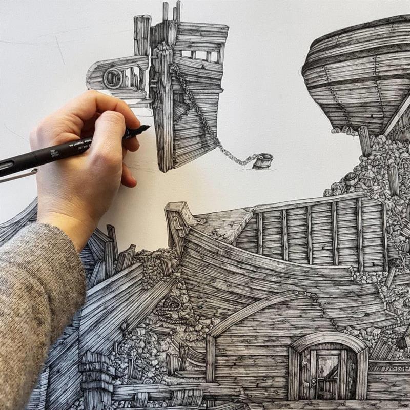 一幅“骗”倒英国皇室的画,放大100倍后,15万人惊了…,英国,皇室,Kemp,眼中,工具,查尔斯,城堡,艺术界,私房,大自然