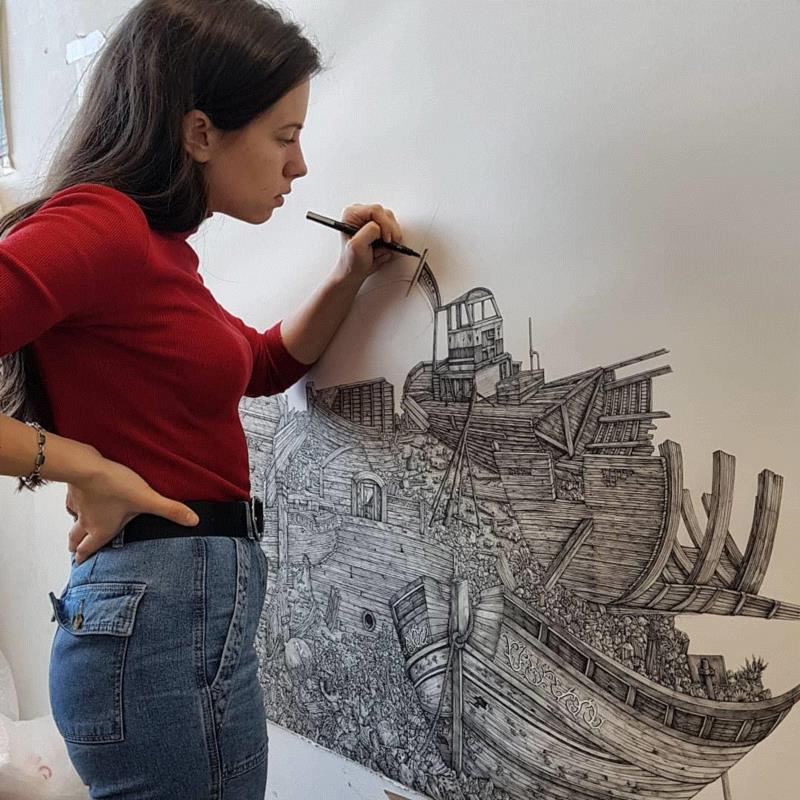 一幅“骗”倒英国皇室的画,放大100倍后,15万人惊了…,英国,皇室,Kemp,眼中,工具,查尔斯,城堡,艺术界,私房,大自然