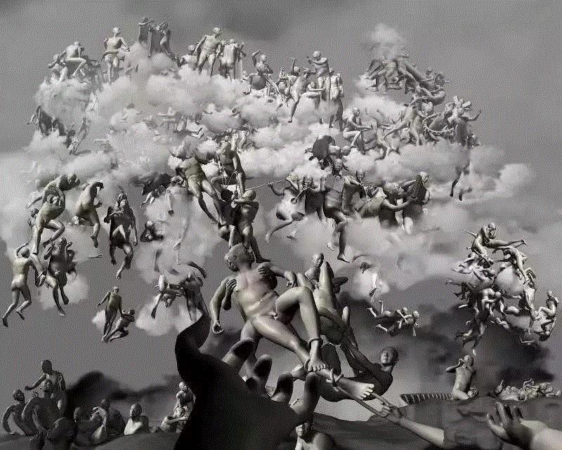 虚拟最后审判-仰视图 The Last Judgment in Cyberspace-The bel