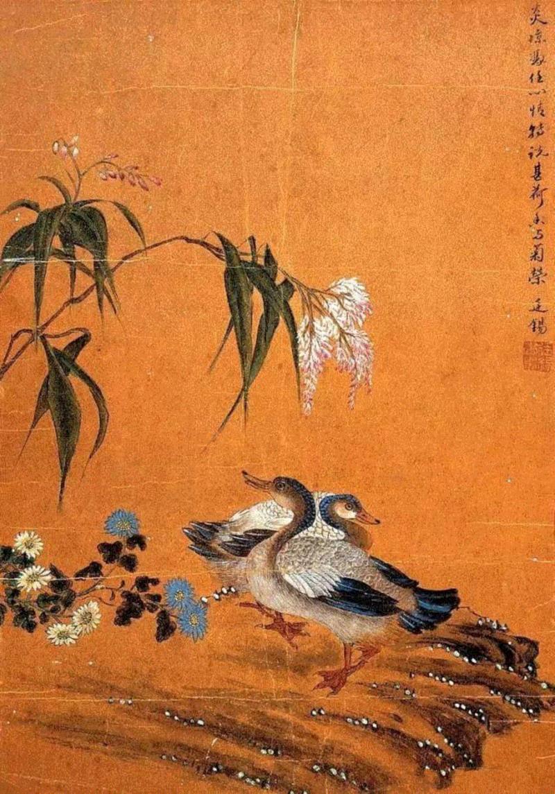 蒋廷锡 《花鸟》 南京博物院藏,大师笔下的春天：不出门，即可阅尽春色！,春色,花鸟,花卉,吴冠中,郎世宁,李可染,春景图,天津博物馆,余省,台北故宫博物院