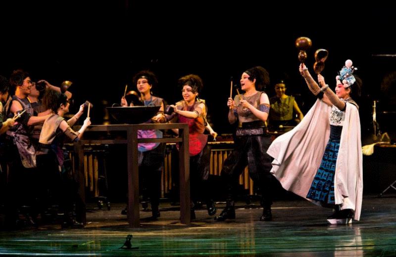 其实木兰也是个宝藏女孩,木兰,宝藏,女孩,京剧,打击乐,朱宗庆打击乐团,舞台,时空,广州大剧院,李小平