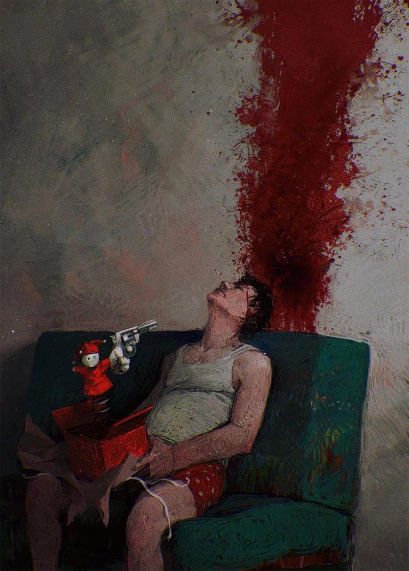 a gift,绘画丨俄罗斯概念艺术家绝妙怪诞的艺术作品,俄罗斯,绘画,Korolev,画中,鸟人,卫荣,另一个人,政治,上方,简介