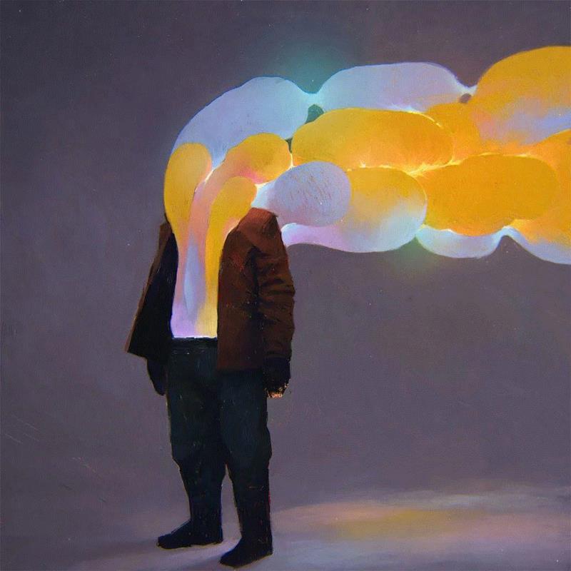 connection,绘画丨俄罗斯概念艺术家绝妙怪诞的艺术作品,俄罗斯,绘画,Korolev,画中,鸟人,卫荣,另一个人,政治,上方,简介