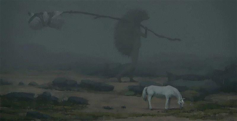 Hedgehog in the Fog,绘画丨俄罗斯概念艺术家绝妙怪诞的艺术作品,俄罗斯,绘画,Korolev,画中,鸟人,卫荣,另一个人,政治,上方,简介