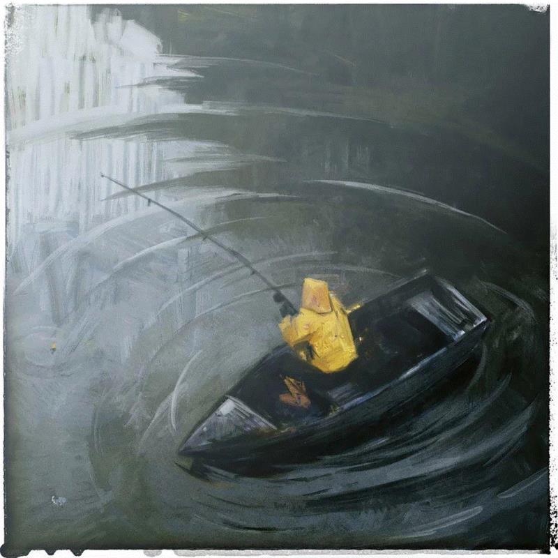 The band,绘画丨俄罗斯概念艺术家绝妙怪诞的艺术作品,俄罗斯,绘画,Korolev,画中,鸟人,卫荣,另一个人,政治,上方,简介