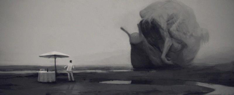 Crawl,绘画丨俄罗斯概念艺术家绝妙怪诞的艺术作品,俄罗斯,绘画,Korolev,画中,鸟人,卫荣,另一个人,政治,上方,简介