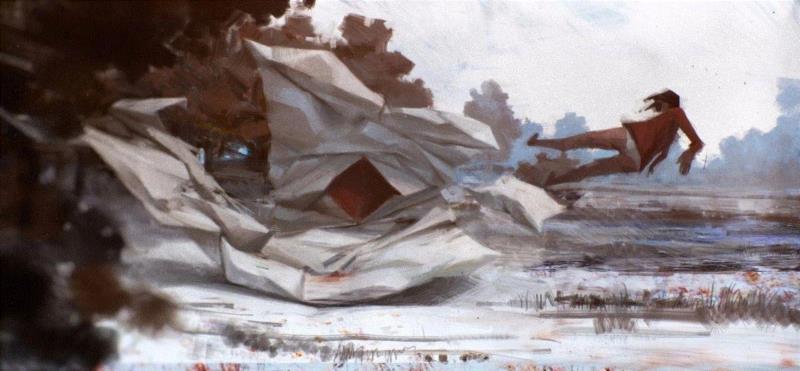 Shellshock,绘画丨俄罗斯概念艺术家绝妙怪诞的艺术作品,俄罗斯,绘画,Korolev,画中,鸟人,卫荣,另一个人,政治,上方,简介