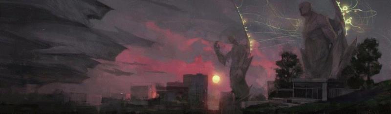 Fishermen,绘画丨俄罗斯概念艺术家绝妙怪诞的艺术作品,俄罗斯,绘画,Korolev,画中,鸟人,卫荣,另一个人,政治,上方,简介