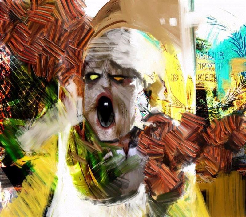 绘画丨俄罗斯概念艺术家绝妙怪诞的艺术作品,俄罗斯,绘画,Korolev,画中,鸟人,卫荣,另一个人,政治,上方,简介