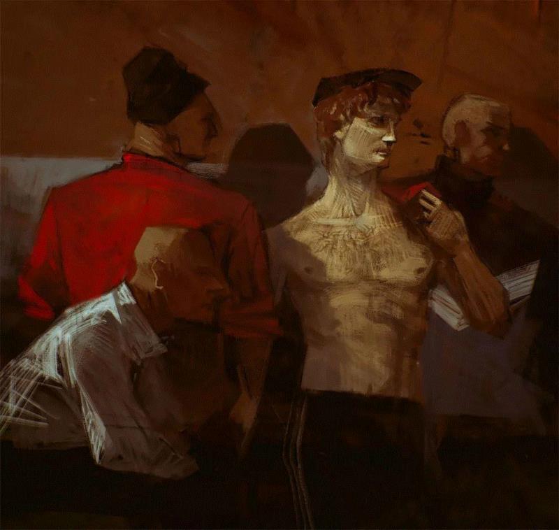 绘画丨俄罗斯概念艺术家绝妙怪诞的艺术作品,俄罗斯,绘画,Korolev,画中,鸟人,卫荣,另一个人,政治,上方,简介