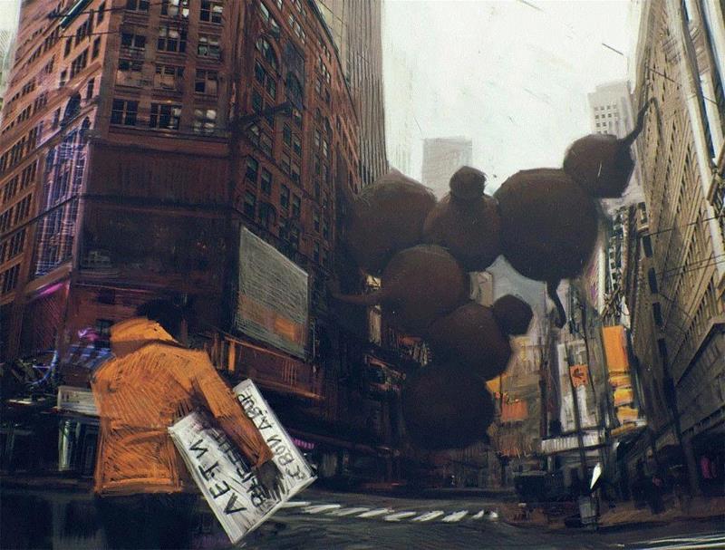 绘画丨俄罗斯概念艺术家绝妙怪诞的艺术作品,俄罗斯,绘画,Korolev,画中,鸟人,卫荣,另一个人,政治,上方,简介