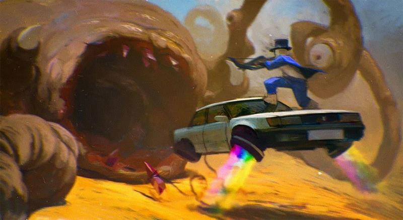 绘画丨俄罗斯概念艺术家绝妙怪诞的艺术作品,俄罗斯,绘画,Korolev,画中,鸟人,卫荣,另一个人,政治,上方,简介