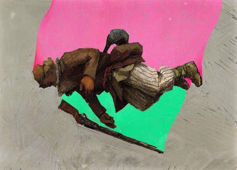 绘画丨俄罗斯概念艺术家绝妙怪诞的艺术作品,俄罗斯,绘画,Korolev,画中,鸟人,卫荣,另一个人,政治,上方,简介