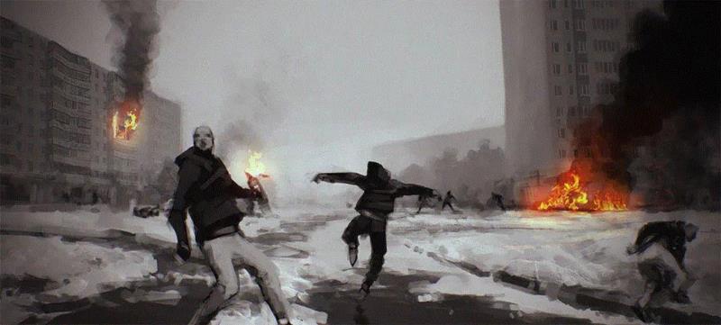 绘画丨俄罗斯概念艺术家绝妙怪诞的艺术作品,俄罗斯,绘画,Korolev,画中,鸟人,卫荣,另一个人,政治,上方,简介