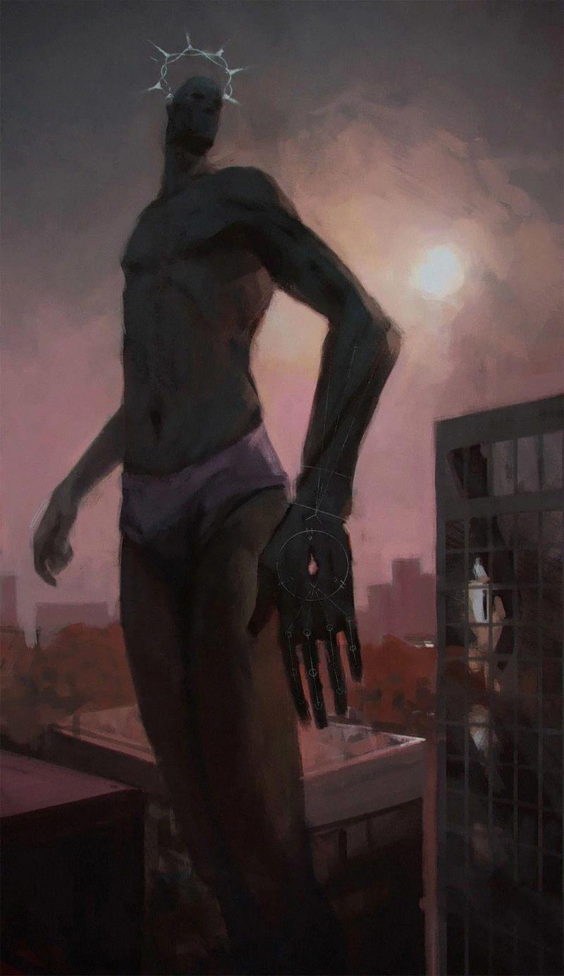 绘画丨俄罗斯概念艺术家绝妙怪诞的艺术作品,俄罗斯,绘画,Korolev,画中,鸟人,卫荣,另一个人,政治,上方,简介