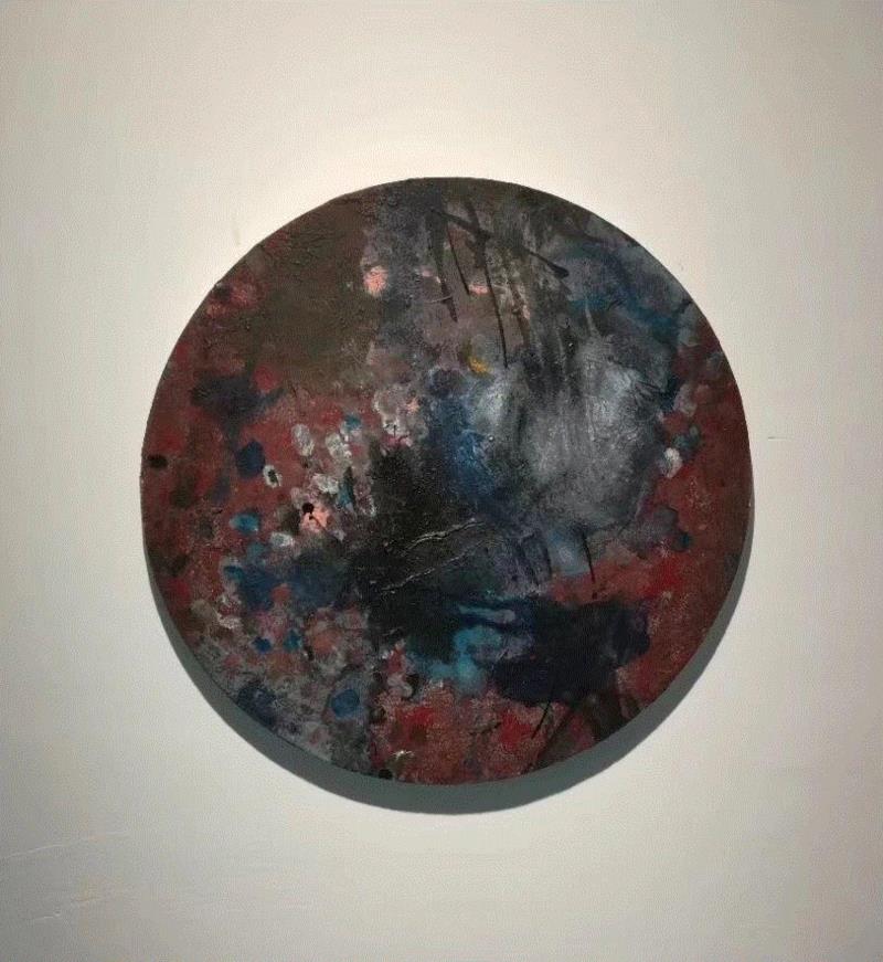 《无题》 50x50cm 板上综合材料 &n