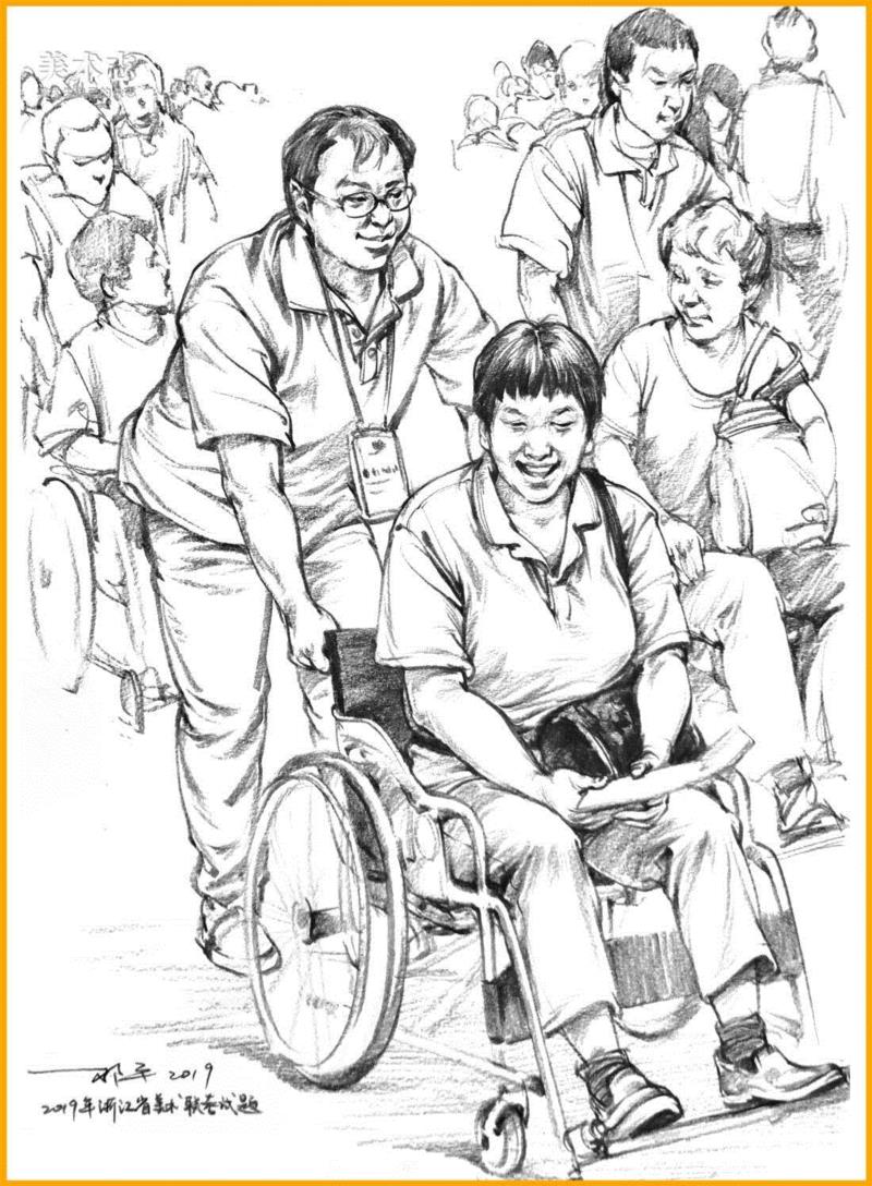 （上图为浙江省美术联考题）,19年全国联考速写考题示范，一次看个过瘾！,考题,上图,邓老师,动态,小志,人物,省份,形体,平时,知识点