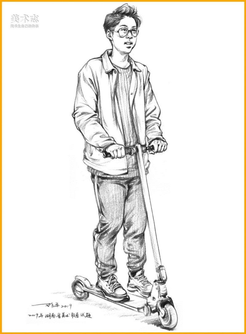 （上图为湖南省美术联考题）,19年全国联考速写考题示范，一次看个过瘾！,考题,上图,邓老师,动态,小志,人物,省份,形体,平时,知识点