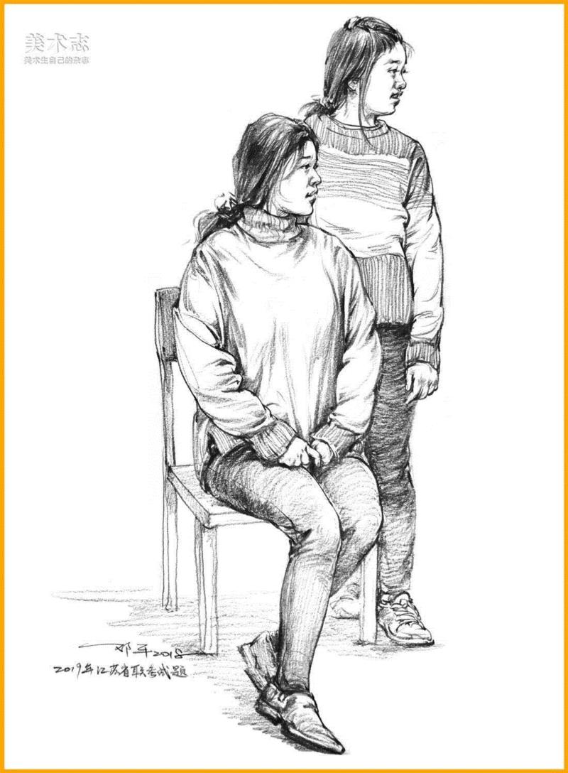 19年全国联考速写考题示范，一次看个过瘾！,考题,上图,邓老师,动态,小志,人物,省份,形体,平时,知识点