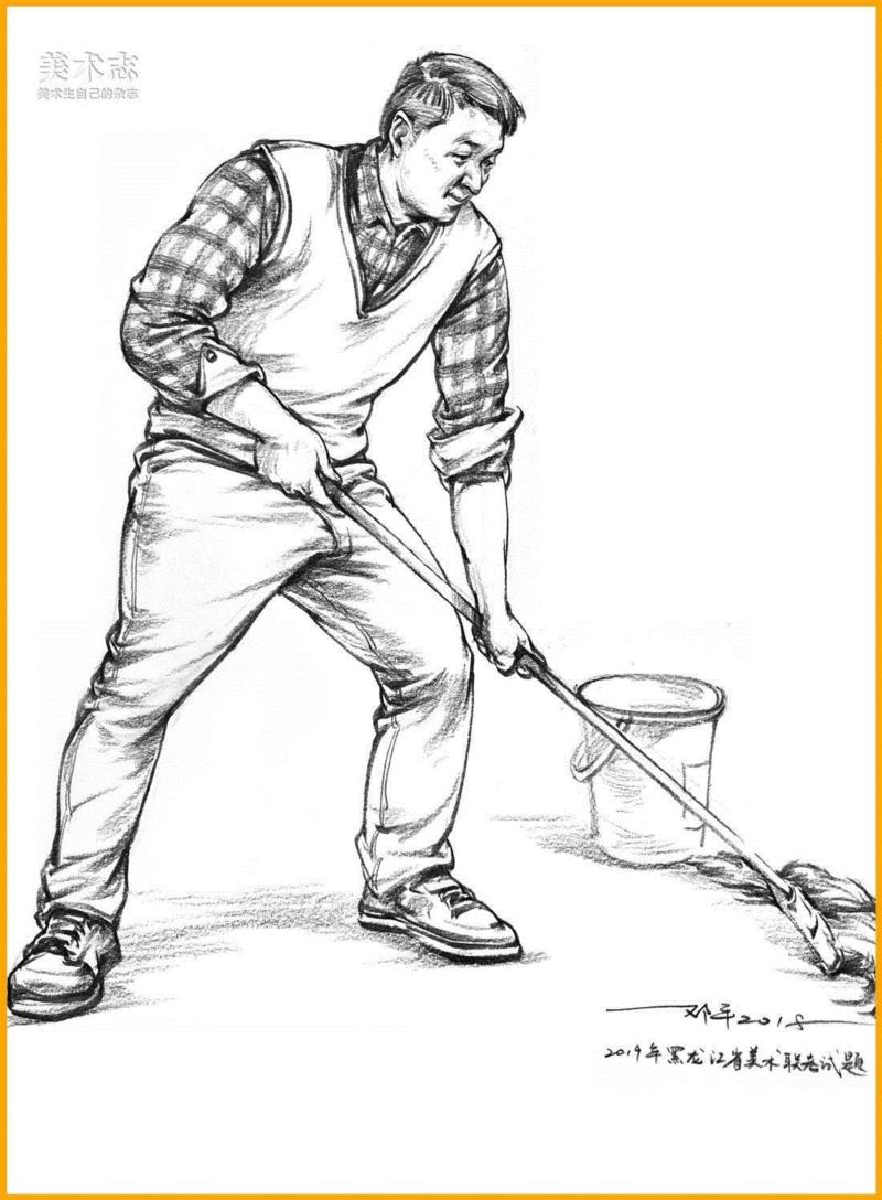 （上图为黑龙江美术联考题）,19年全国联考速写考题示范，一次看个过瘾！,考题,上图,邓老师,动态,小志,人物,省份,形体,平时,知识点