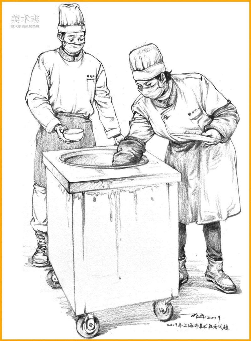 （上图为上海市美术联考题）,19年全国联考速写考题示范，一次看个过瘾！,考题,上图,邓老师,动态,小志,人物,省份,形体,平时,知识点