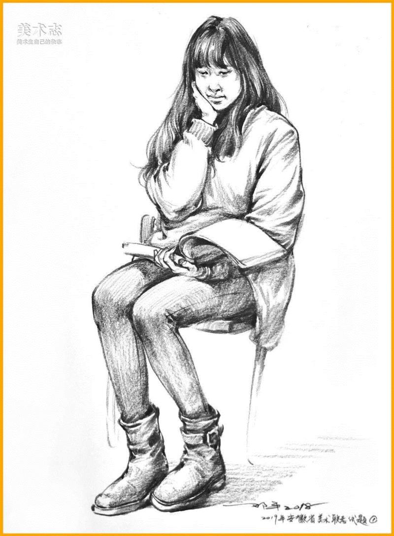 19年全国联考速写考题示范，一次看个过瘾！,考题,上图,邓老师,动态,小志,人物,省份,形体,平时,知识点