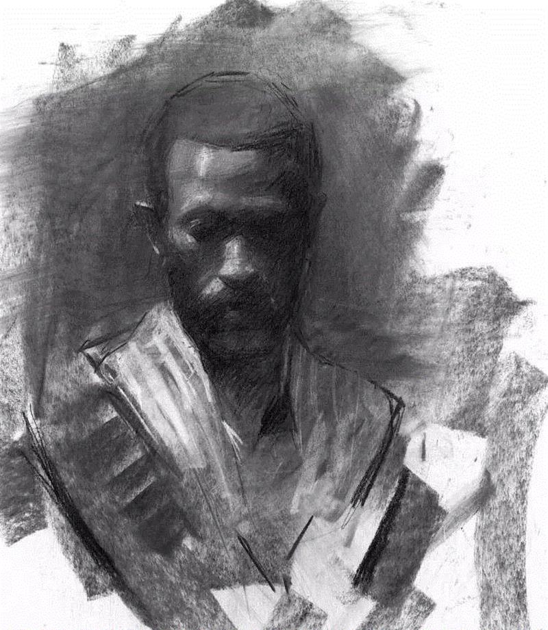 画疯了，这个素描！,素描,彩头,关键,陈建龙,彩铅,人物,日本,罐子