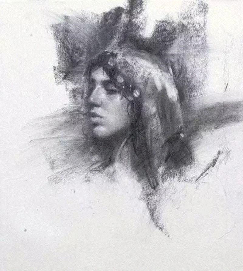 画疯了，这个素描！,素描,彩头,关键,陈建龙,彩铅,人物,日本,罐子