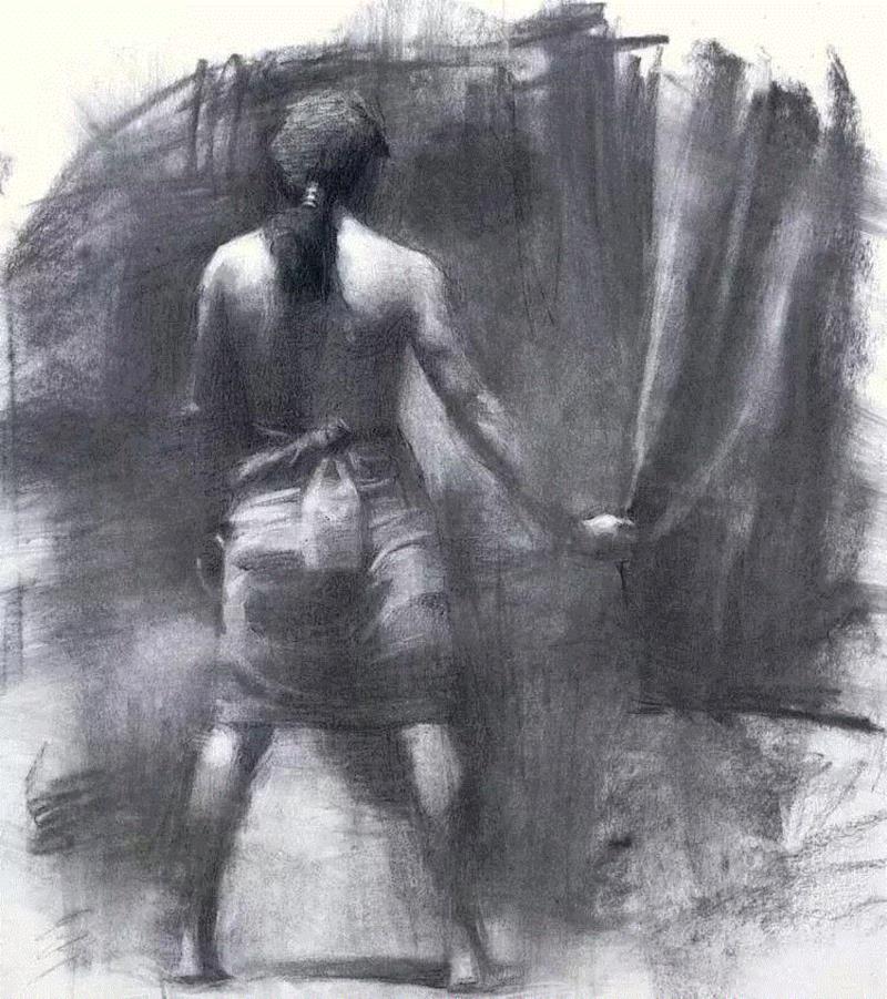 画疯了，这个素描！,素描,彩头,关键,陈建龙,彩铅,人物,日本,罐子