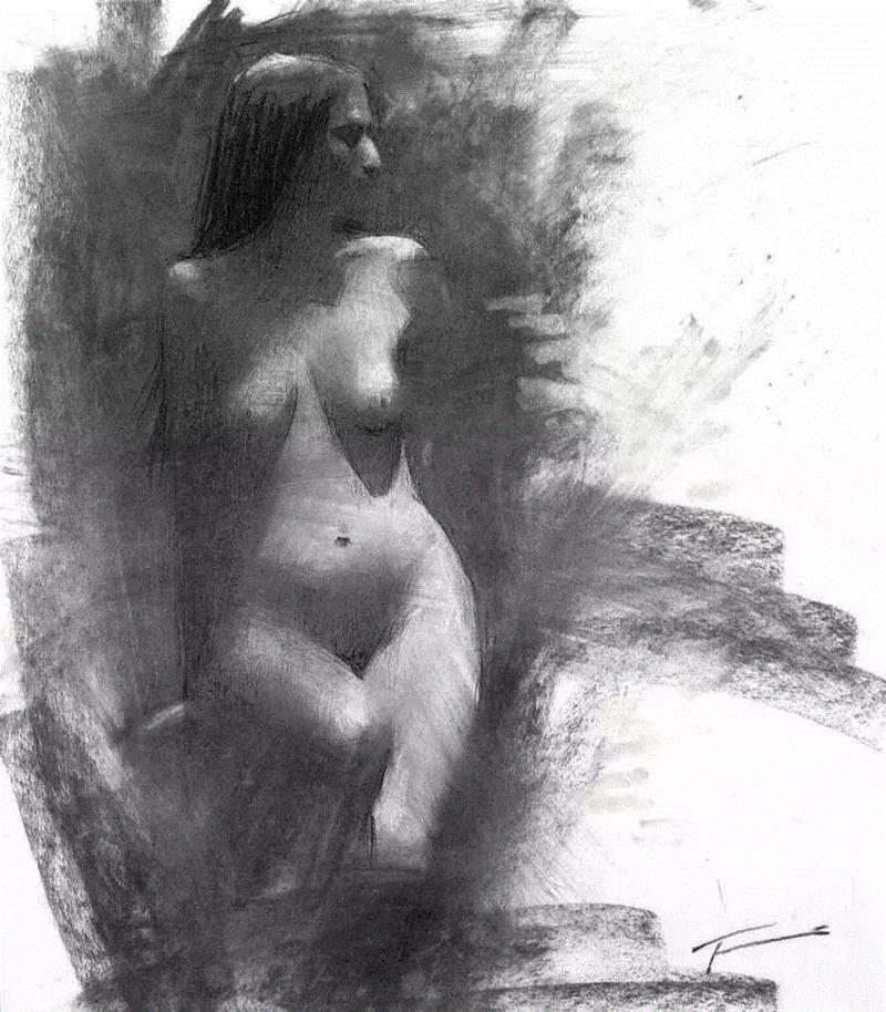 画疯了，这个素描！,素描,彩头,关键,陈建龙,彩铅,人物,日本,罐子