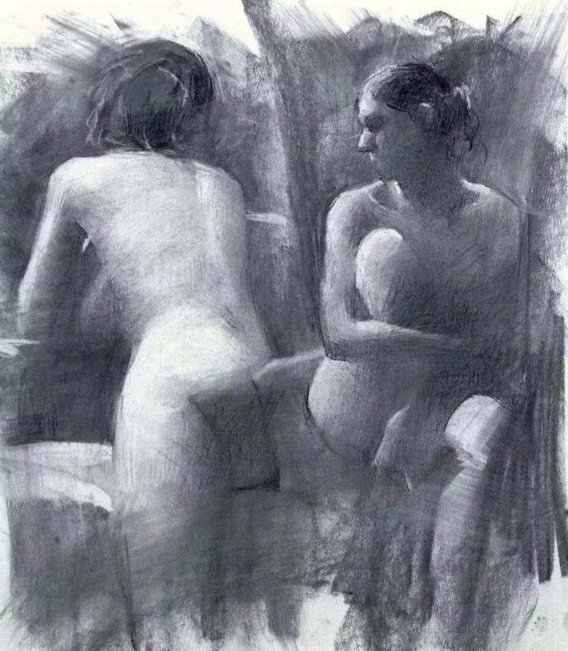 画疯了，这个素描！,素描,彩头,关键,陈建龙,彩铅,人物,日本,罐子