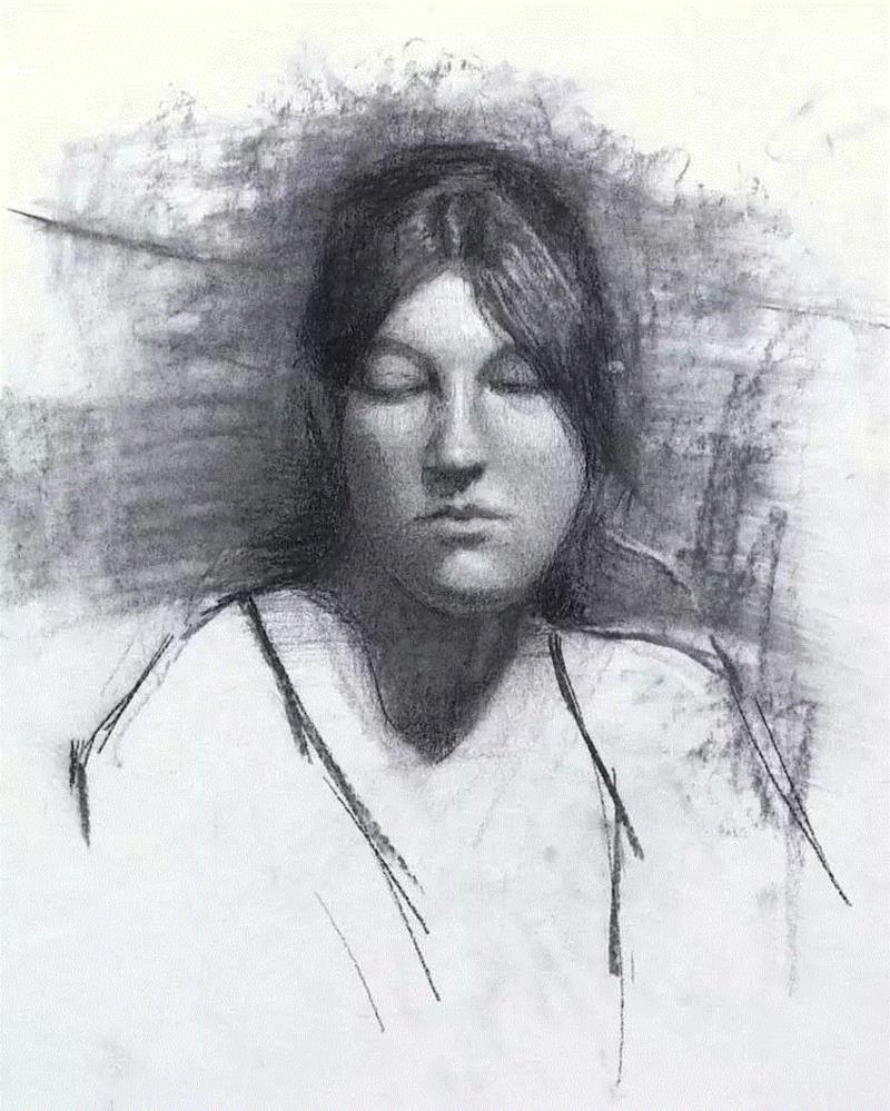 画疯了，这个素描！,素描,彩头,关键,陈建龙,彩铅,人物,日本,罐子