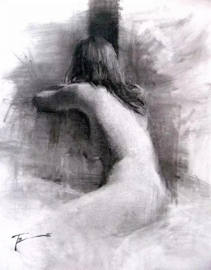 画疯了，这个素描！,素描,彩头,关键,陈建龙,彩铅,人物,日本,罐子